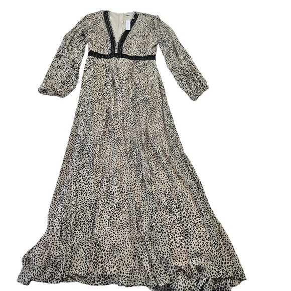 Baltic Born Leopard Print Maxi Dress with Black Accents - Picture 4 of 12